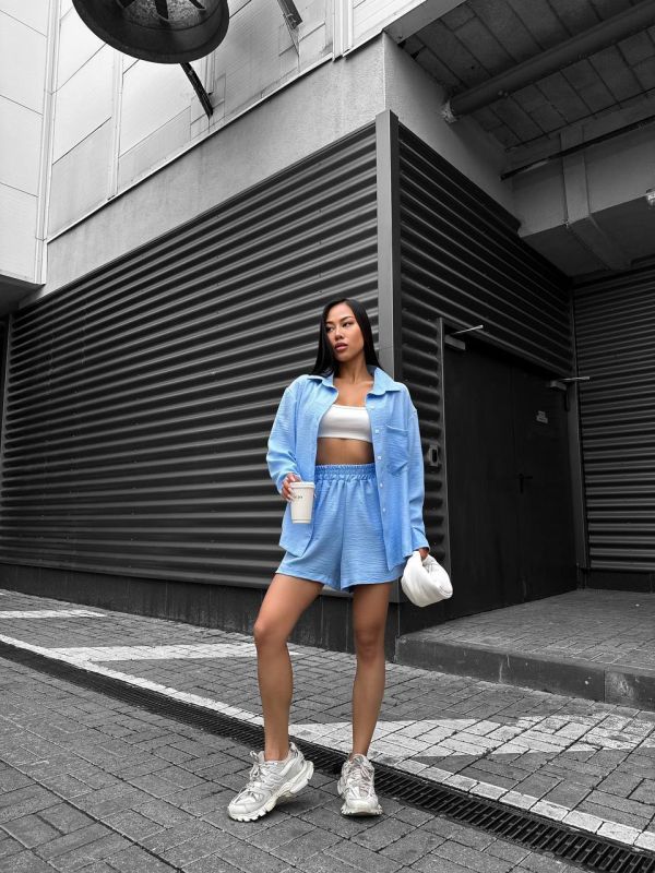 Трендовий літній костюм (сорочка та штани)