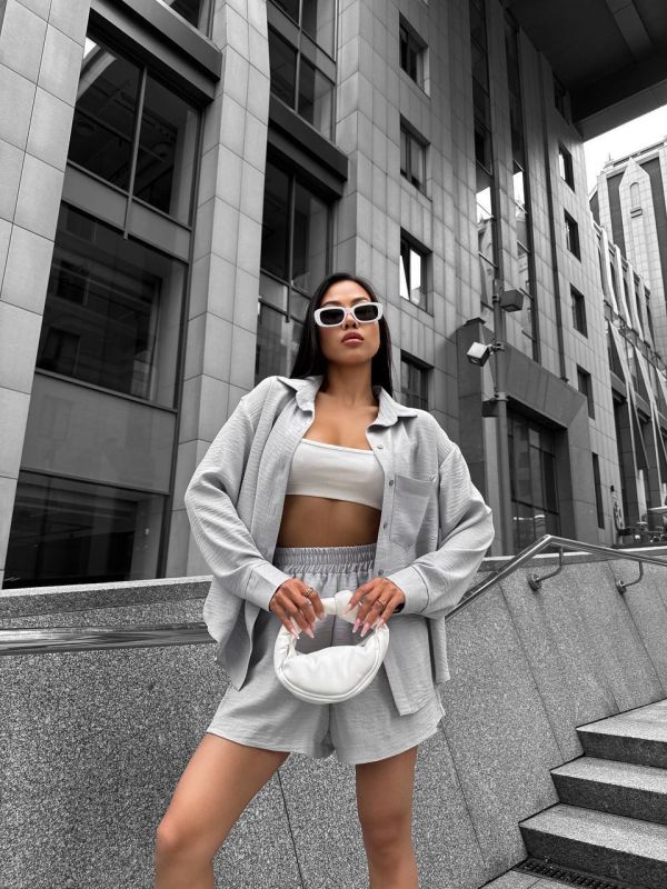 Трендовий літній костюм (сорочка та штани)